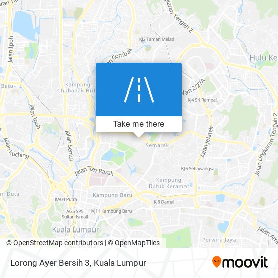 Lorong Ayer Bersih 3 map