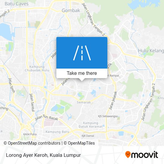 Lorong Ayer Keroh map