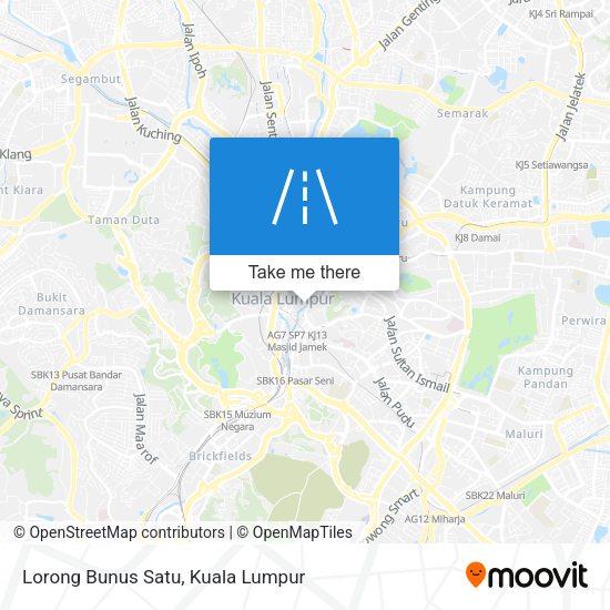 Lorong Bunus Satu map