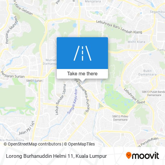 Lorong Burhanuddin Helmi 11 map