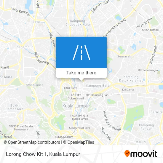 Lorong Chow Kit 1 map