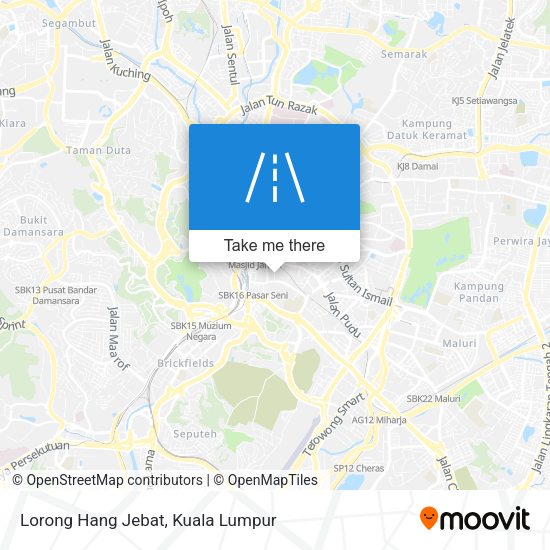 Lorong Hang Jebat map