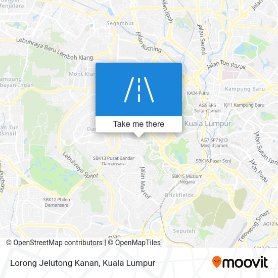 Lorong Jelutong Kanan map