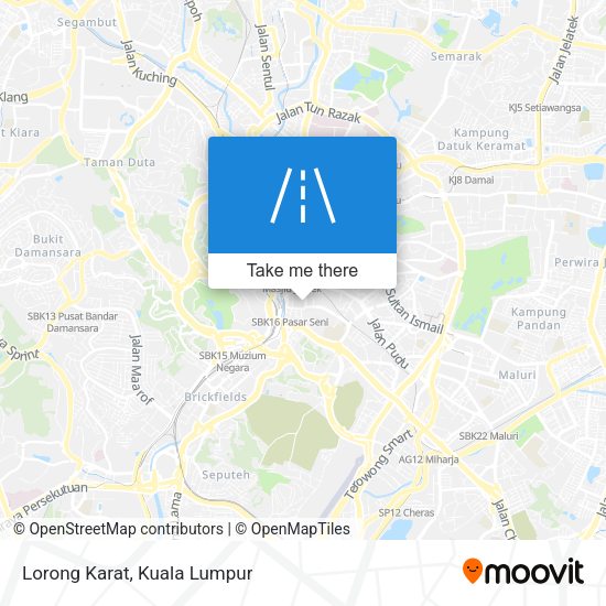 Peta Lorong Karat