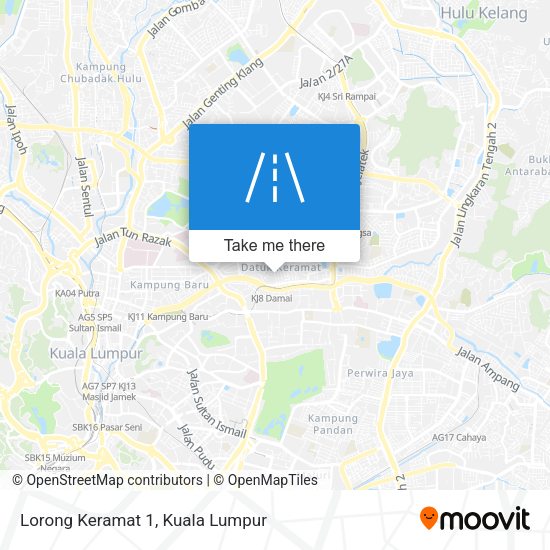 Lorong Keramat 1 map
