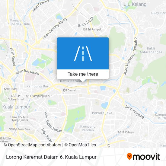 Lorong Keremat Daiam 6 map