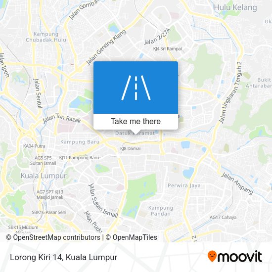 Peta Lorong Kiri 14