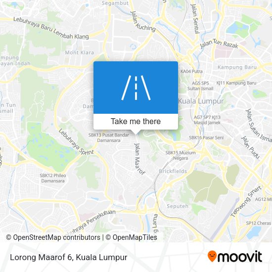 Peta Lorong Maarof 6