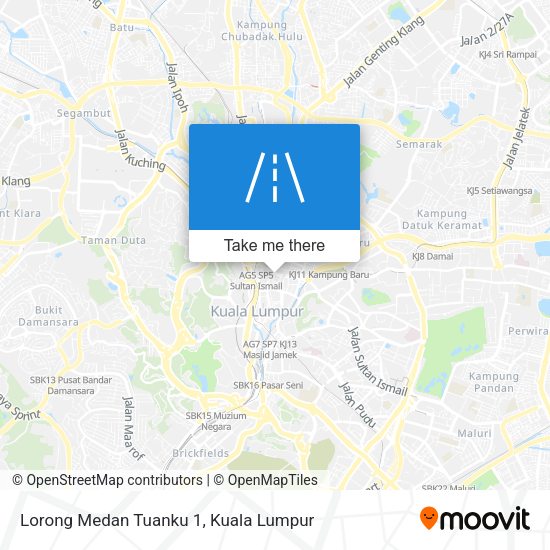 Lorong Medan Tuanku 1 map