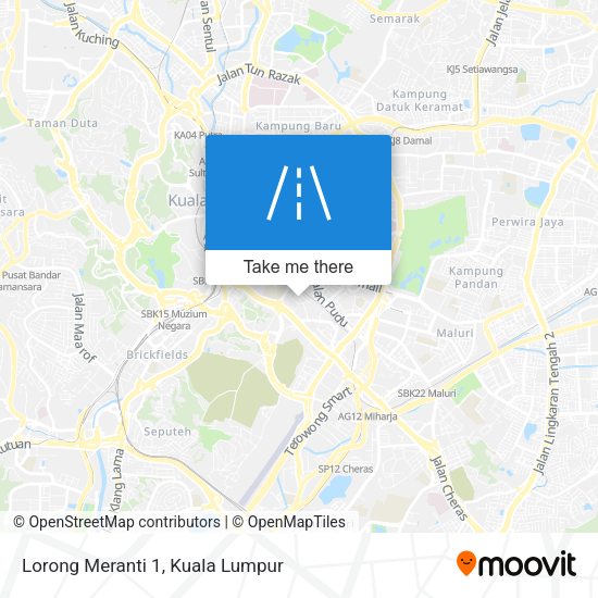 Lorong Meranti 1 map