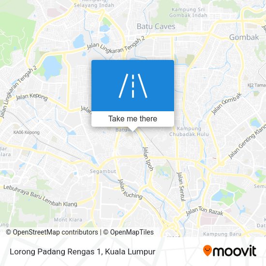Lorong Padang Rengas 1 map