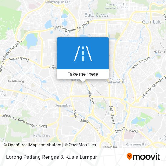 Peta Lorong Padang Rengas 3