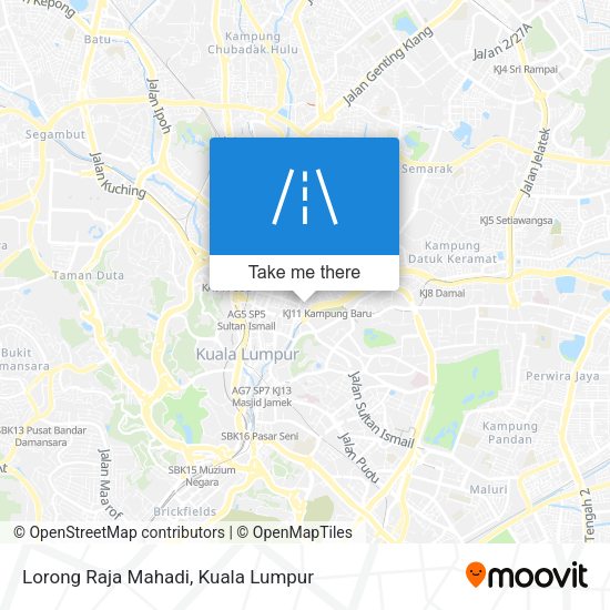 Lorong Raja Mahadi map