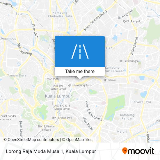 Lorong Raja Muda Musa 1 map