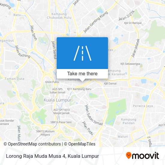 Peta Lorong Raja Muda Musa 4