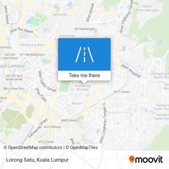 Lorong Satu map