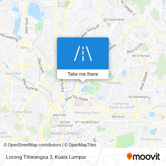 Peta Lorong Titiwangsa 3