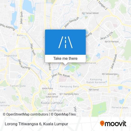 Peta Lorong Titiwangsa 6