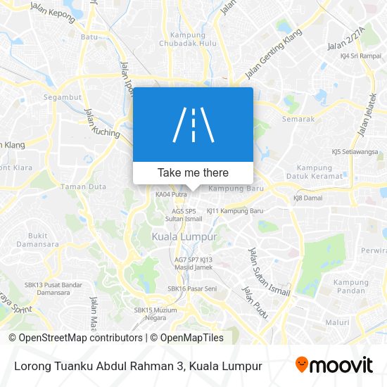 Lorong Tuanku Abdul Rahman 3 map