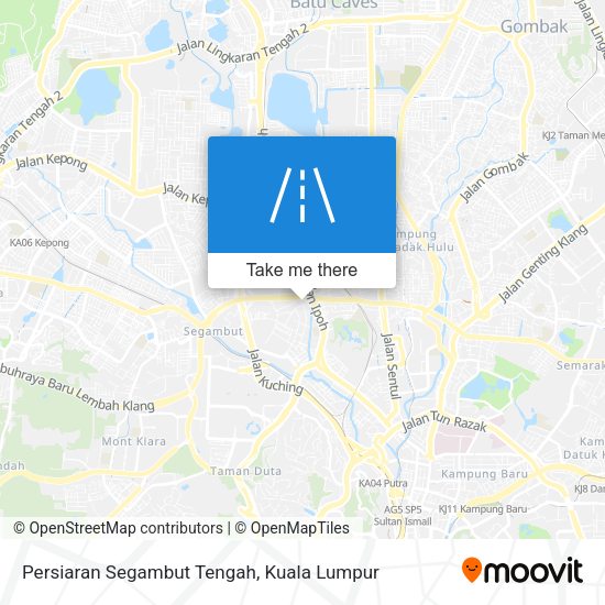 Persiaran Segambut Tengah map