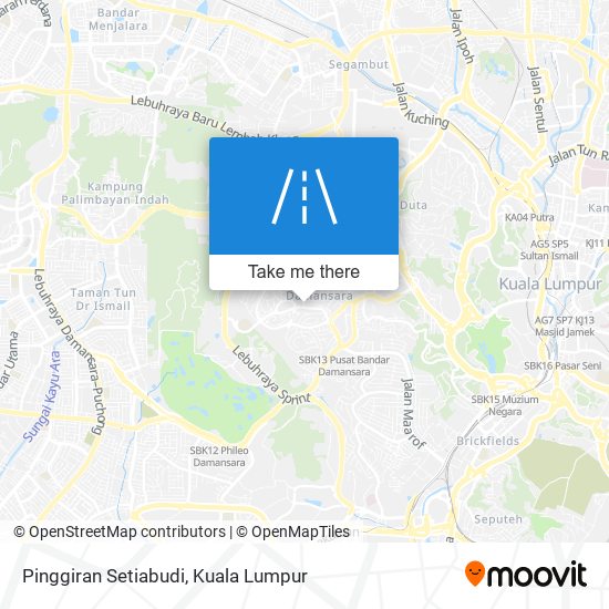 Pinggiran Setiabudi map