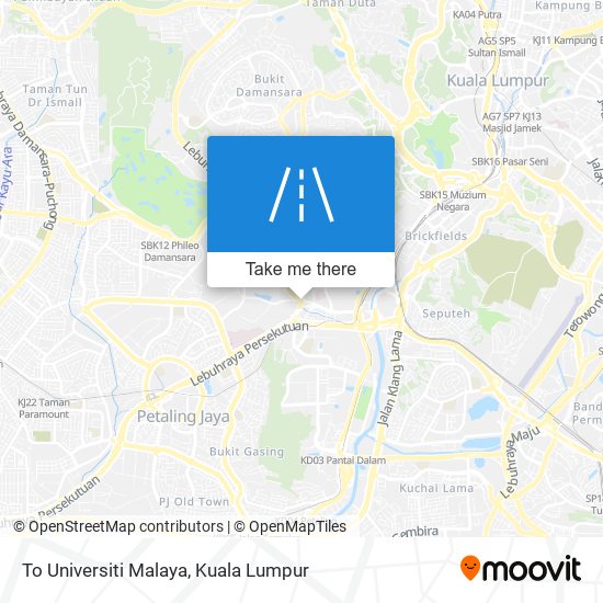 Peta To Universiti Malaya