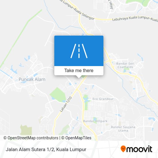 Peta Jalan Alam Sutera 1/2