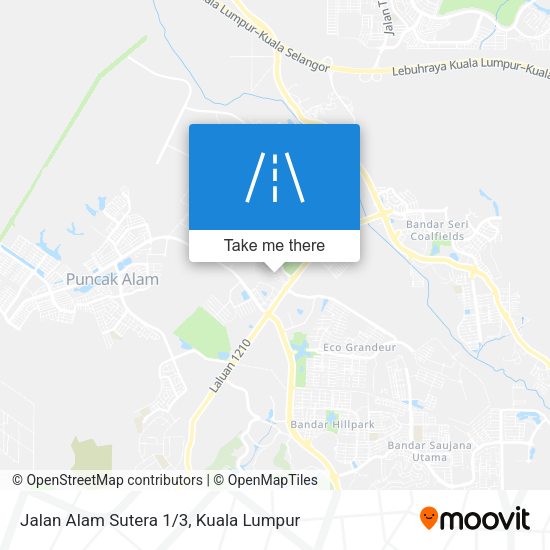 Peta Jalan Alam Sutera 1/3