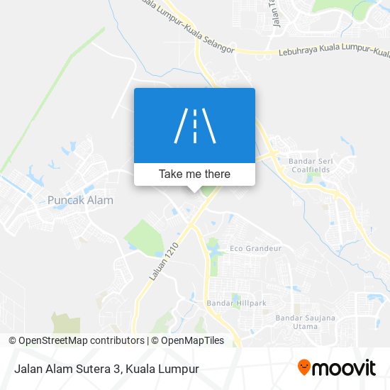 Peta Jalan Alam Sutera 3