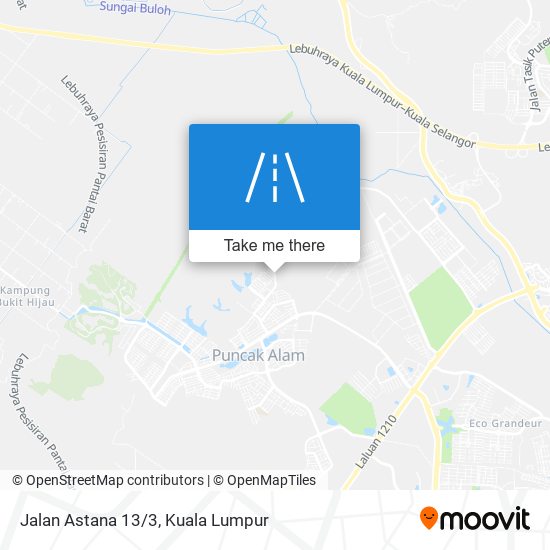 Jalan Astana 13/3 map