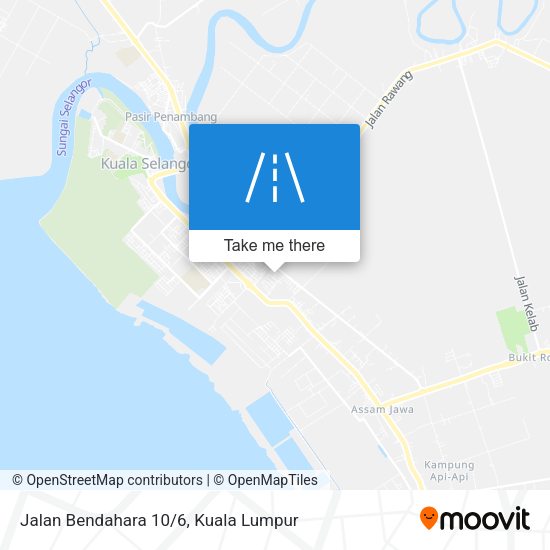 Jalan Bendahara 10/6 map
