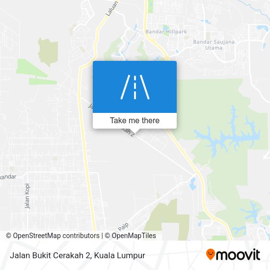 Jalan Bukit Cerakah 2 map