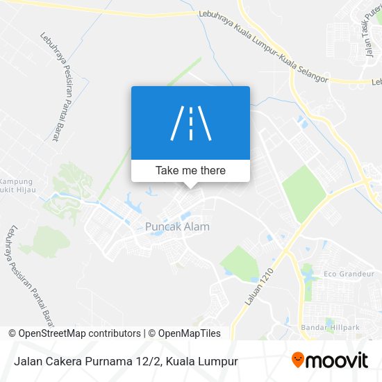 Jalan Cakera Purnama 12/2 map