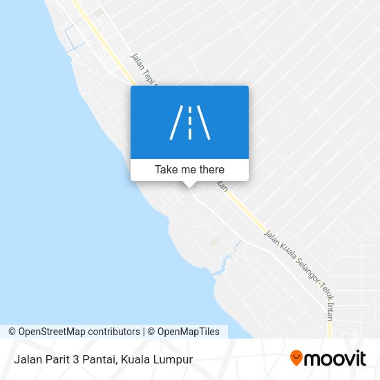 Peta Jalan Parit 3 Pantai