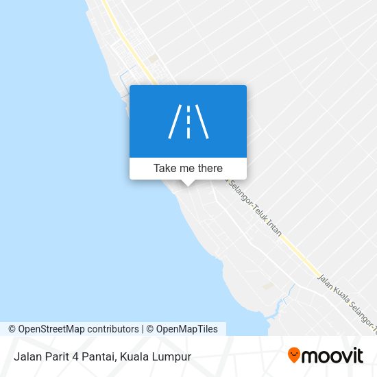 Peta Jalan Parit 4 Pantai