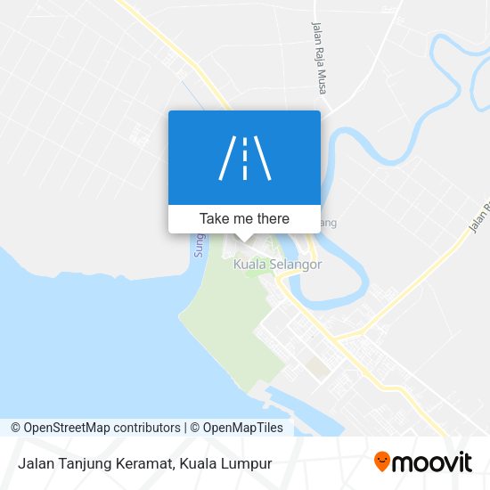 Peta Jalan Tanjung Keramat