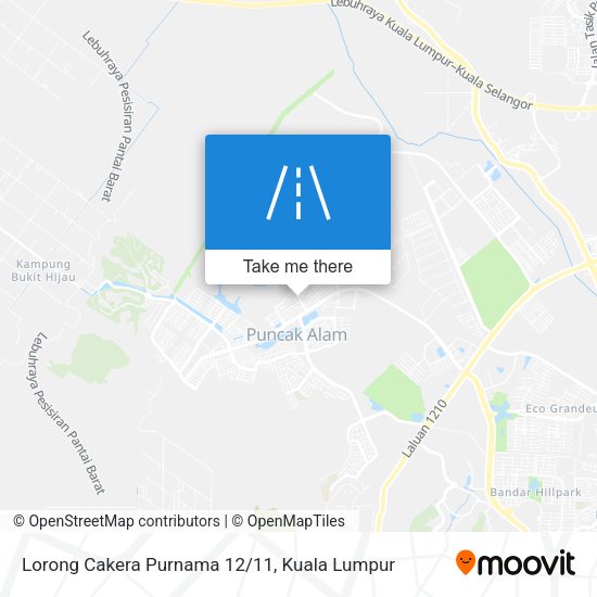 Lorong Cakera Purnama 12/11 map