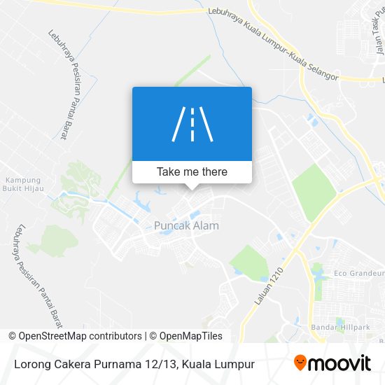 Lorong Cakera Purnama 12/13 map