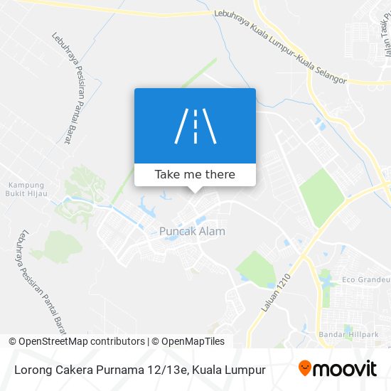 Peta Lorong Cakera Purnama 12/13e