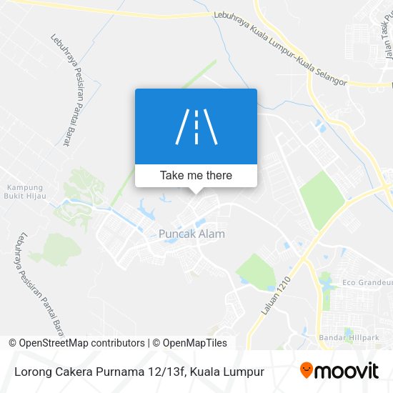 Peta Lorong Cakera Purnama 12/13f