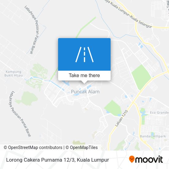 Peta Lorong Cakera Purnama 12/3