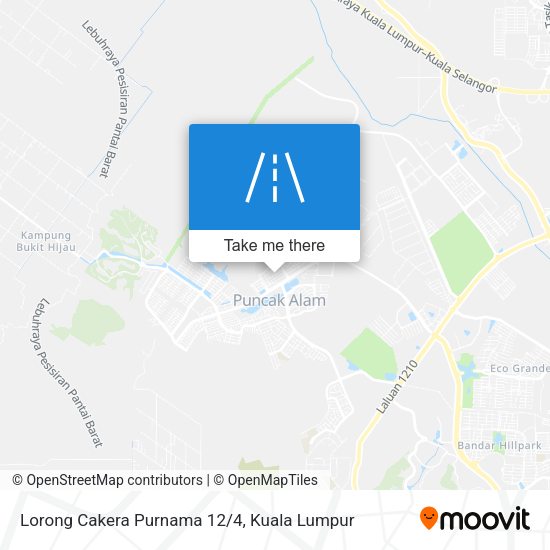 Lorong Cakera Purnama 12/4 map