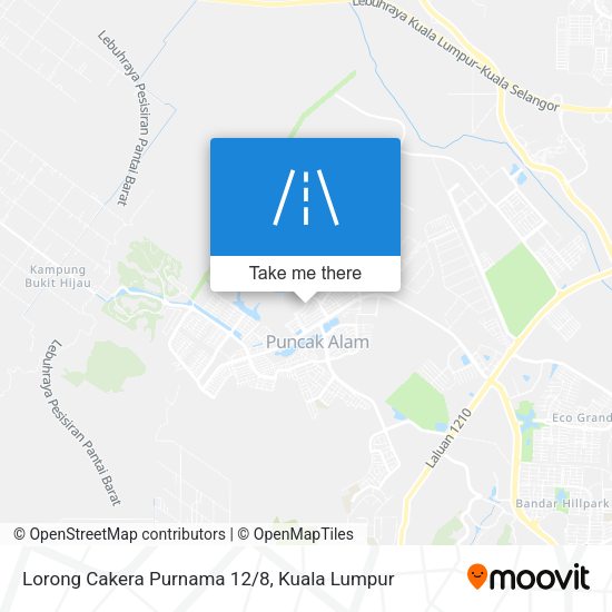 Peta Lorong Cakera Purnama 12/8