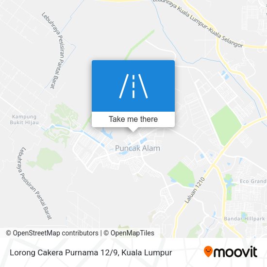 Lorong Cakera Purnama 12/9 map