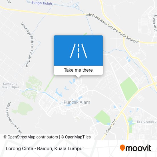 Lorong Cinta - Baiduri map