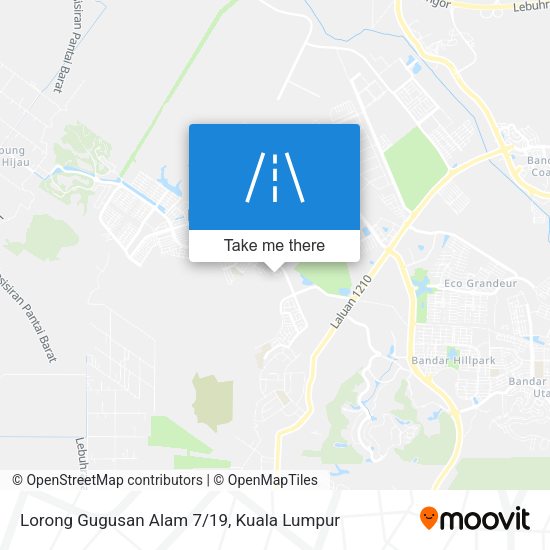 Lorong Gugusan Alam 7/19 map