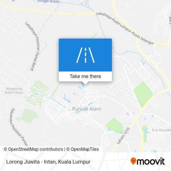 Peta Lorong Juwita - Intan