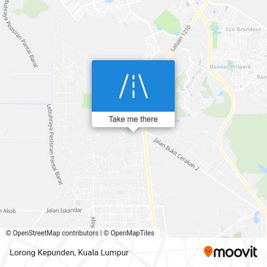 Peta Lorong Kepunden