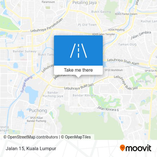 Jalan 15 map