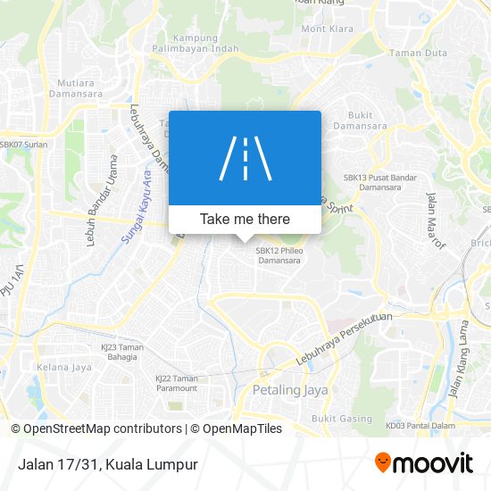 Jalan 17/31 map